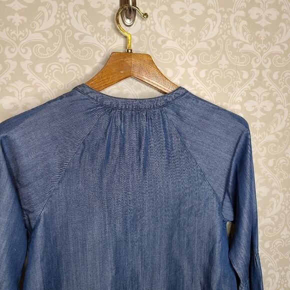 Altar'd State Size Small Blue Embroidered Longsleeve Top - Picture 11 of 12